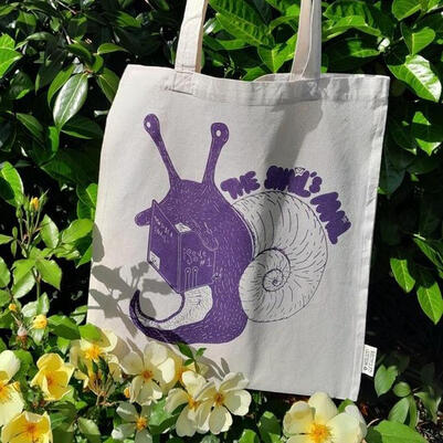 silkscreen print recycled cotton tote